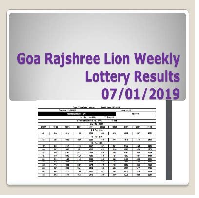 goa queen lottery chart|Goa Lottery .
